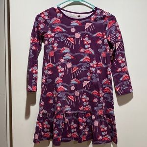 Purple dress with pattern